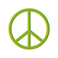 green symbol peace vector