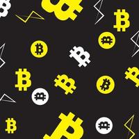 patrón de bitcoin. tecnología de minería o blockchain
