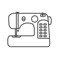 Sewing machine linear icon vector
