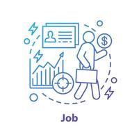 Job concept icon vector