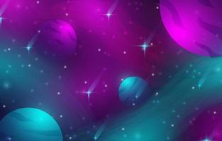 Galaxy Gradient Background with Sparkle and Star vector