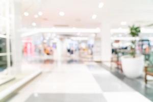 abstract blur shop and retail store in shopping mall photo