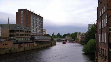 York City with River Ouse in England, UK video