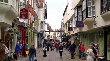 Stonegate Street in York City, England, Großbritannien - die älteste Straße?