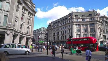 Oxford Circus Street in London City, England? video