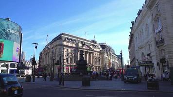 Piccadilly Circus Street en la ciudad de Londres, Inglaterra video