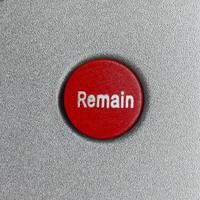 Red Remain button photo