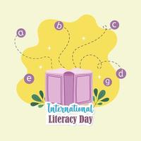 international literacy day vector