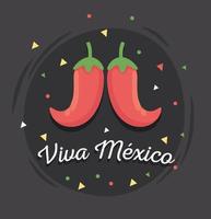 viva mexico phrase vector