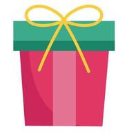 merry christmas gift box decoration celebration icon design vector