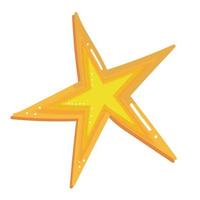 merry christmas, golden star decoration icon design vector