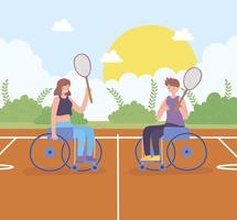 disabled people cartoon vector