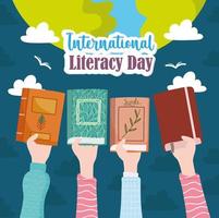 international literacy day vector