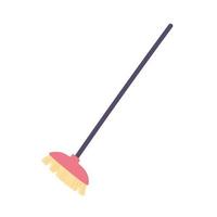 broom cleaning tool vector