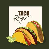 national taco day vector