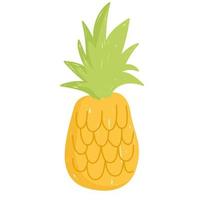 pineapple fresh fruit food icon isolated design vector