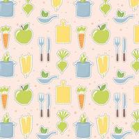 background of fresh food vector