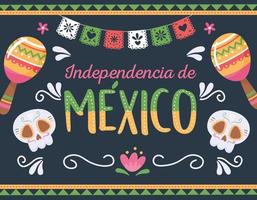 mexico independence day vector