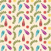 essence oil bottles background vector