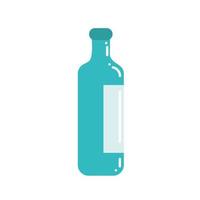 glass bottle flat icon vector
