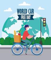 delivery service in world car free vector