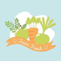 farm fresh food vector
