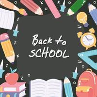 back to school background vector