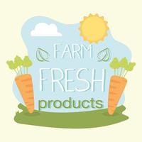 farm fresh products vector