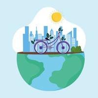 world bike alternative vector