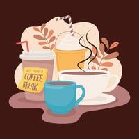 coffee break, diseño vector