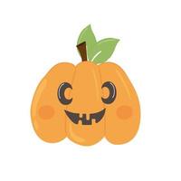 happy cartoon pumpkin vector