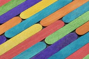 colorful ice cream sticks composition