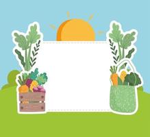 eat local farm food vector