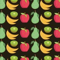 background fresh fruits vector