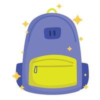 bolso de escuela aislado diseño vectorial vector