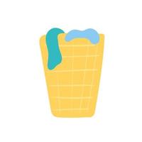 bucket with clothes vector