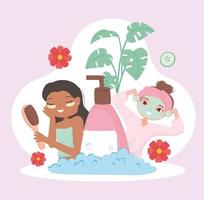 home spa beauty vector