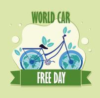 world car free eco friendly vector