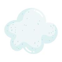 icono de cielo de nube de dibujos animados en estilo aislado vector