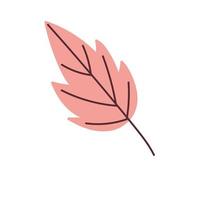 leaf foliage botanical cartoon icon isolated style vector