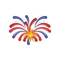 celebrating fireworks festive vector