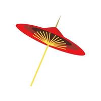 oriental umbrella accessory vector