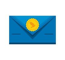 envelope peace stamp vector