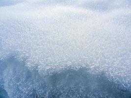 Ice crystals and snow texture macro, Norway. photo