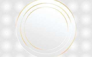 Abstract circle modern gold line background vector