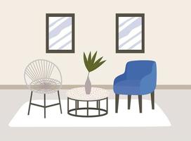 comfy home representation vector