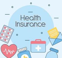 health insurance poster vector