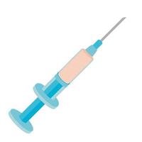 syringe with medicine vector