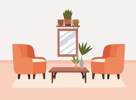 comfy house representation vector