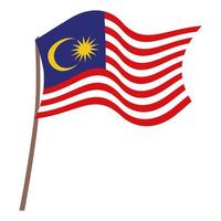 malaysia flag illustration vector